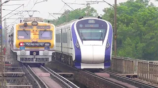 😱Dangerous 130 Kmph Trains over old Khirai Bridge |  🚆Vande Bharat+ Duronto+ Azad Hind+ JanShatabdi