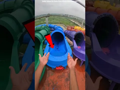 El Tobogán Sin Agua Que Terminó Mal 😨💦 #shorts