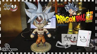 GOKU ULTRA INSTINTO CHIBI/PAPERCRAFT/COMO HACER A GOKU ULTRA INSNTINTO DE PAPEL/PASO A PASO/PAPELOCO
