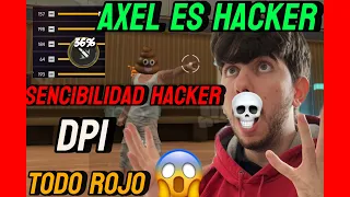 MOSTRÉ MI HUD PARA PEGAR TODO ROJO + SENSIBILIDAD DE AXEL FF #freefire 
