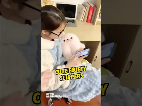 Cute Fluffy Slippers #ShortVideo