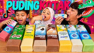SUMPAH KETAGIH! MUKBANG SUSU PUDING KOTAK VIRAL HERSHEY'S, BANANA BINGGRAE, MILO [FAMILY MUKBANG]