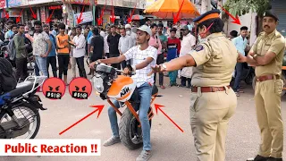 Public Reaction on One Wheel Motorcycle | How To Make A Wheel Motorcycle | @CreativeScienceOfficial