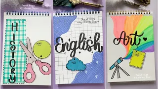 11 Aesthetic Front Page Ideas | Cute Calligraphy & Creative Notebook Covers