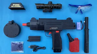 Realistic PUBG UZI Electric Toy Gun Unboxing.
