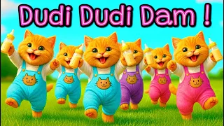 Dudi Dudi Dam Dam | Dodi Dodi Dum Dum cutes kids and kitten dance  😸🍼 #dudidudidam 