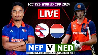 NEPAL VS NETHERLAND ICC T20 WORLD CUP 7TH MATCH 2024 || NEPAL VS NED T20 WORLD CUP MATCH 2024 LIVE