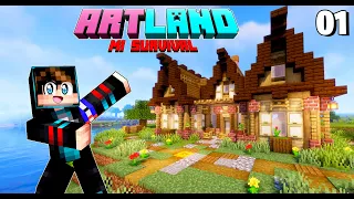 COMIENZO PERFECTO EN UN MUNDO SURVIVAL ! BASE DE INICIO | Cap 1 ArtLand