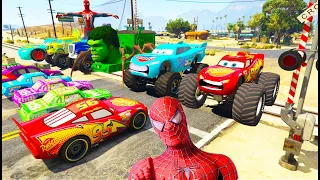 GTAV SPIDER-MAN 2, FIVE NIGHTS AT FREDDY'S, THE AMAZING DIGITAL CIRCUS Join in Epic New Stunt Racing