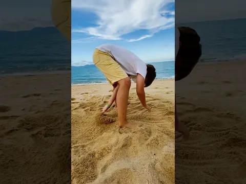 Liova plays with sand #play #sand #funny