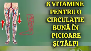 6 Vitamine ce Stimulează Circulația în Picioare și Tălpi Instantaneu!