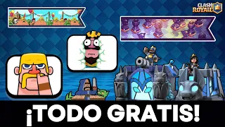 ¡REGALOS GRATIS! COMO RECLAMAR EMOTES, SKINS Y MUCHOS MAS REGALOS GRATIS | CLASH ROYALE TEMPORADA 64