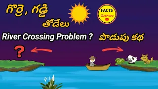 గొర్రె గడ్డి తోడేలు | River crossing problem | Facts Dhukanam | #detective #treanding #viralvideos
