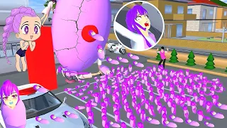 GIVING BIRTH TO 1,000 RUMI BABIES 💜 SAKURA School Simulator 
