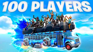 Can the ENTIRE Lobby WIN on the Battle Bus? | Fortnite Mythbusters
