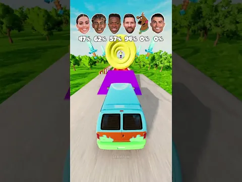 🤩CR7 Vs Messi Vs Vinicius Junior⚽Obstacles race! #simulator #shorts