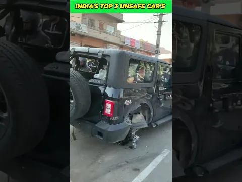 Top 3 Unsafe car's in india 😵 #shorts #youtubeshorts