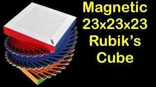 Magnetized 23x23 Rubik's Cube by DianSheng - flat sided 23x23x23 with magnets