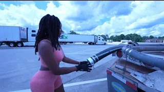 Female Truck Driver (Old School Truck & Trailer Tour)