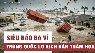 Siêu bão Ba Vì cuộn gió 215km/h lao tới: Trung Quốc chuẩn bị kịch bản thiên tai tồi tệ nhất