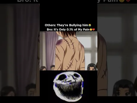 They thought they're bullying him 💀🥵☠️ #anime #guessthesong