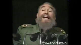 Discurso de Fidel Castro en la clausura del encuentro Mundial de Solidaridad con Cuba