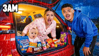 Surviving In Our Car OVERNIGHT with our BABY..!