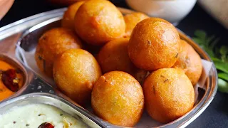మైసూర్ బోండా ఇలాచేస్తే పిండి పిండిలా లేకుండా రౌండ్ గా హోటల్లో లాగావస్తాయి😋👌 Mysore Bonda In Telugu