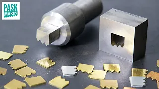 Making a Punch and Die - Logo out of Brass