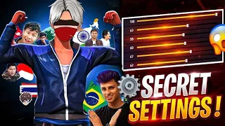 Secret Headshot trick - Best freestyle player setting + 3 finger hud 👽🇧🇷 All Streamer ft.