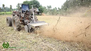 เครื่องตัดหญ้ารถไถดัดแปลง | Modified tractor mower
