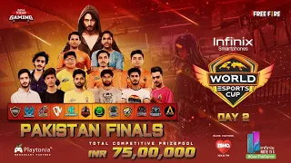 [HINDI] FreeFire World Esports Cup | Pakistan Finals Day 2| #WEC @Infinix India