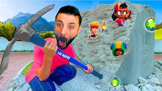100 KAT BETONUN İÇİNDE Brawl Stars KARAKTERLERİNİ BULAN KAZANIR !!
