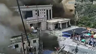 CCTV footage from the immigration office on the Chinese side of the Rasuwagadhi border 