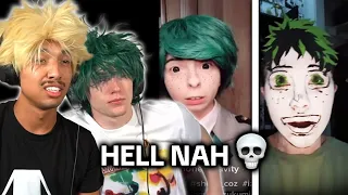 MHA Voice Actors React to CRINGE Anime Tiktoks