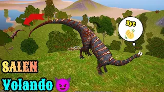 🔴Las crías salen volando 😂... sacrificio de #thecursedisle #goldenpato #dinosaurios 