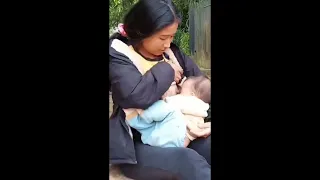 Breastfeeding vlog breastfeeding mom baby💕 01 #breastfeeding #breastmilk #baby #cutebaby #viralvideo