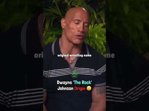 How Dwayne Johnson Got The Name ‘The Rock’