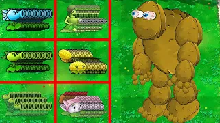 PLANTS VS ZOMBIES Challenge - 50 PEA PVZ Vs 1 GigaGargantuar 999999 HP - Who Will Win? EP2