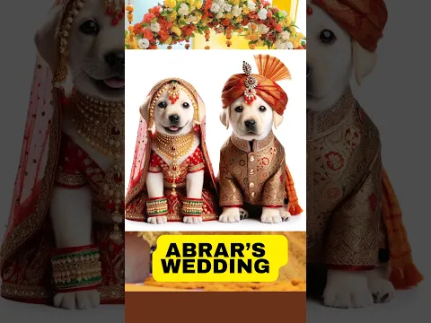 Abrar's Entry Adorable Puppies Shadi #shorts #viral