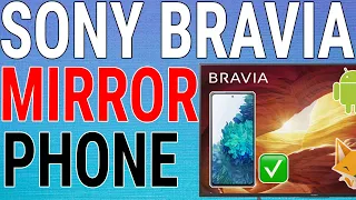 How To Screen Mirror Samsung Galaxy To Sony Bravia TV