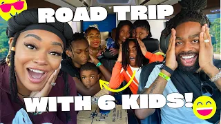 Road Trip With SIX KIDS | Locked Out Of Our Hotel + FIGHTS