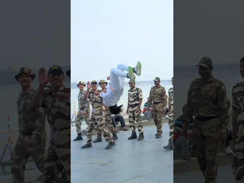 Indian👮‍♀️🇮🇳army ne 😰bahut mara 🥹galat hai #viraljump #indianarmy #talentedboystunt #youtube