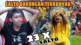 REACTION, 23 KALI SALTO BARONGAN REKOR DUNIA, AJI KAGET