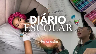 DIÁRIO ESCOLAR : VOLTA ÁS AULAS 🚍📚 | Ep.7 | Bia Amaral