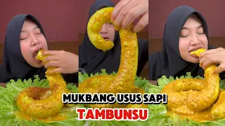 Mukbang Usus Sapi Tambunsu | Bentuk Kek 💩 Tapi Enak 🤤🤤🤤
