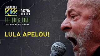 Lula faz discurso de derrotado
