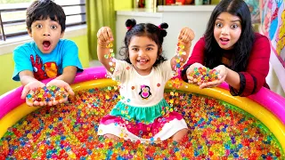 তানি কিসের মধ্যে ঢুকে পড়লো 😱 জলে দিলেই ফুলে যায় এই  বল!