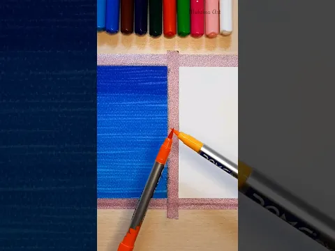 Easy Painting with DOMS brush pen 🤔😱😇 #shorts #craft #art #drawing #crafts #artist #creative