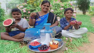 #మూడు రకాల పండ్లతో జ్యూస్#multi fruits juice#Mamatha natural food#